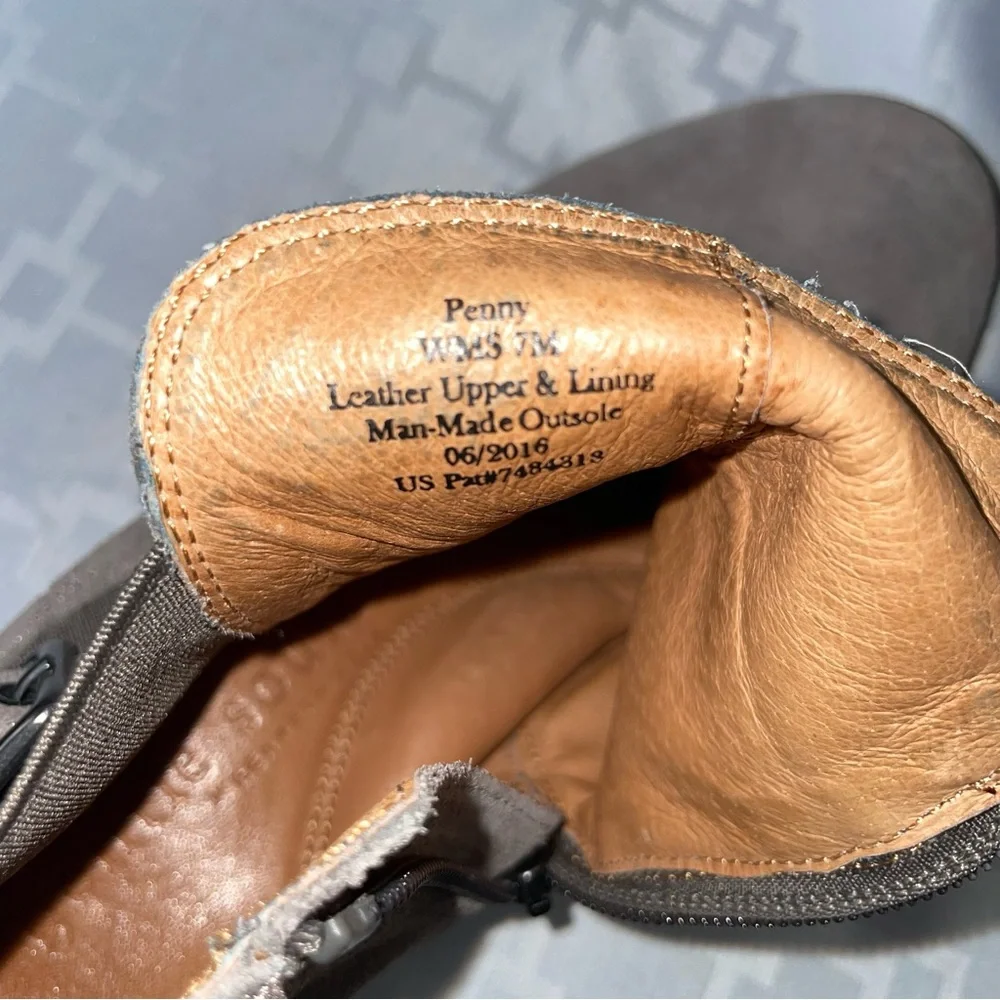 Gentle Souls Gray leather booties - Picture 5 of 8